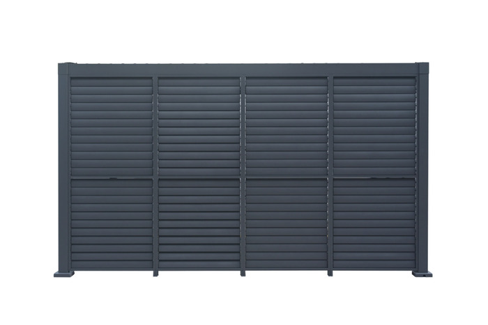 Sidepanel med justerbare lameller til pergola 4 meter - Outfit